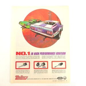 Vintage Ford Mustang Mallory Ignition Print Ad Garage Wall Art Advertising Promo